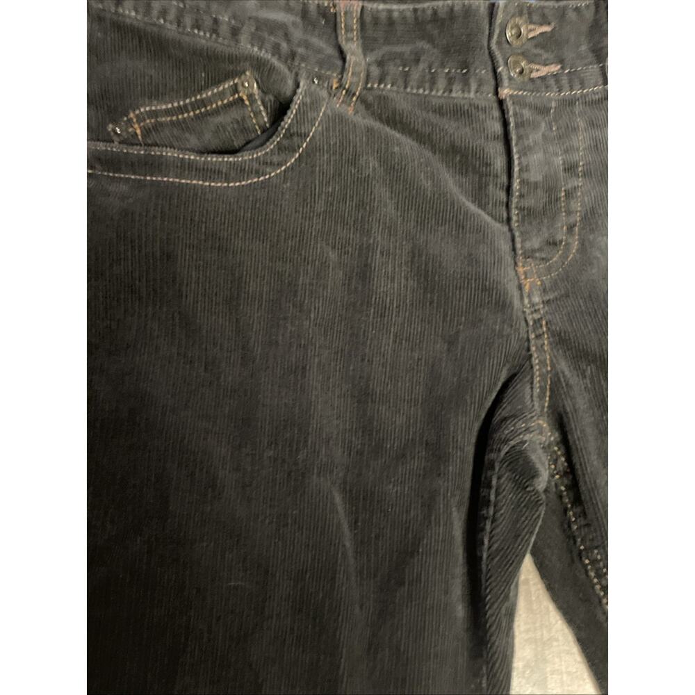 Polo Jeans Co Womens Wendy Jean Corduroy Pants Size 8x30 Black Mid Rise Bootcut - Picture 2 of 13